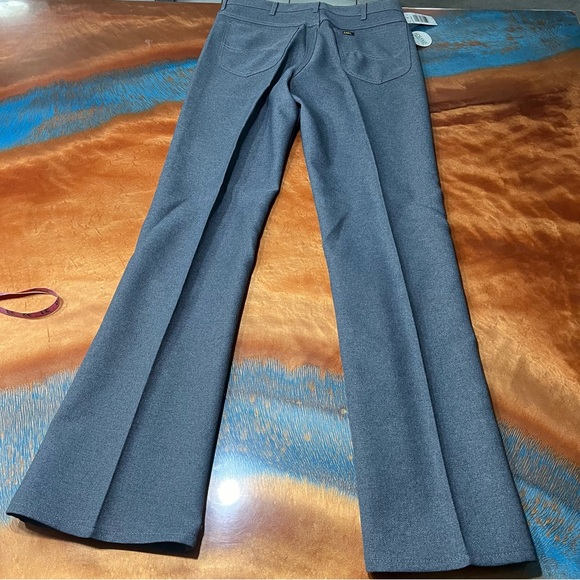 Vintage LEE Riders Gray Polyester Boot JEANS Deadstock USA Made Size 34x34 - Picture 7 of 10